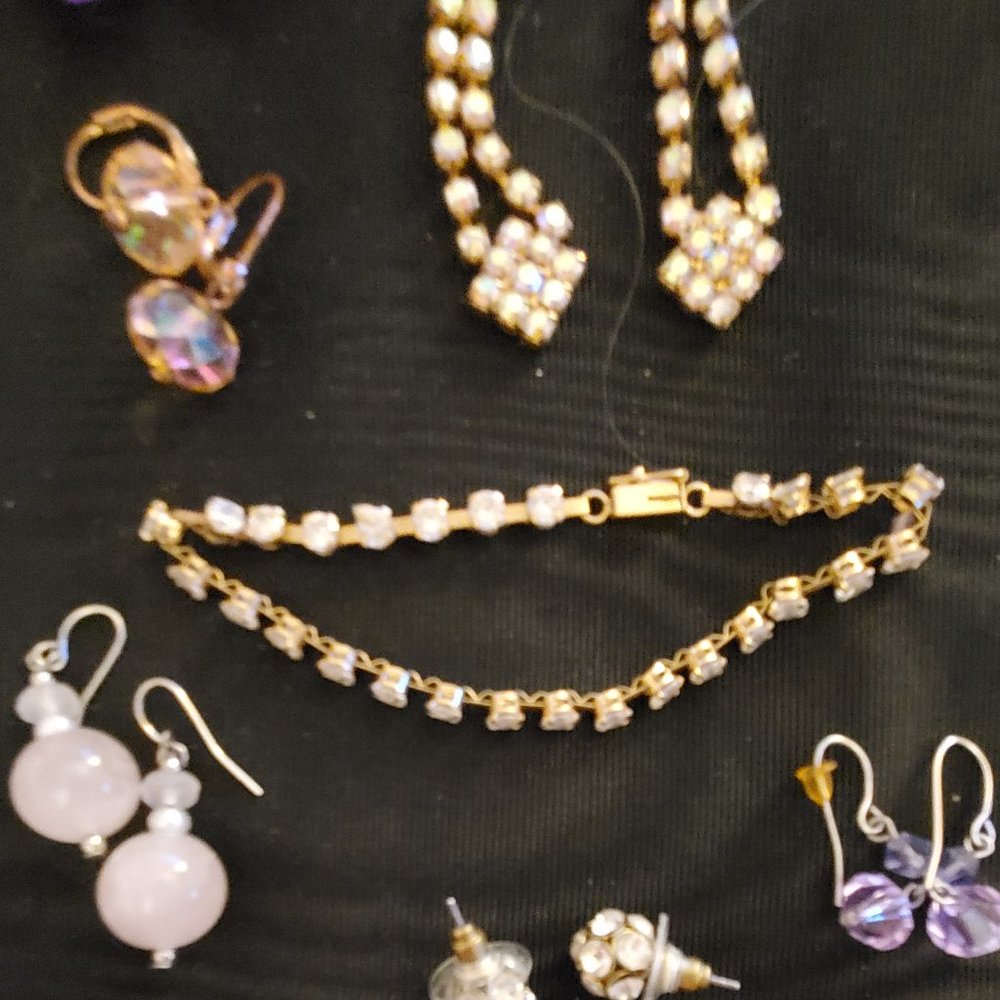 Lot of 7 Earrings and Bracelet